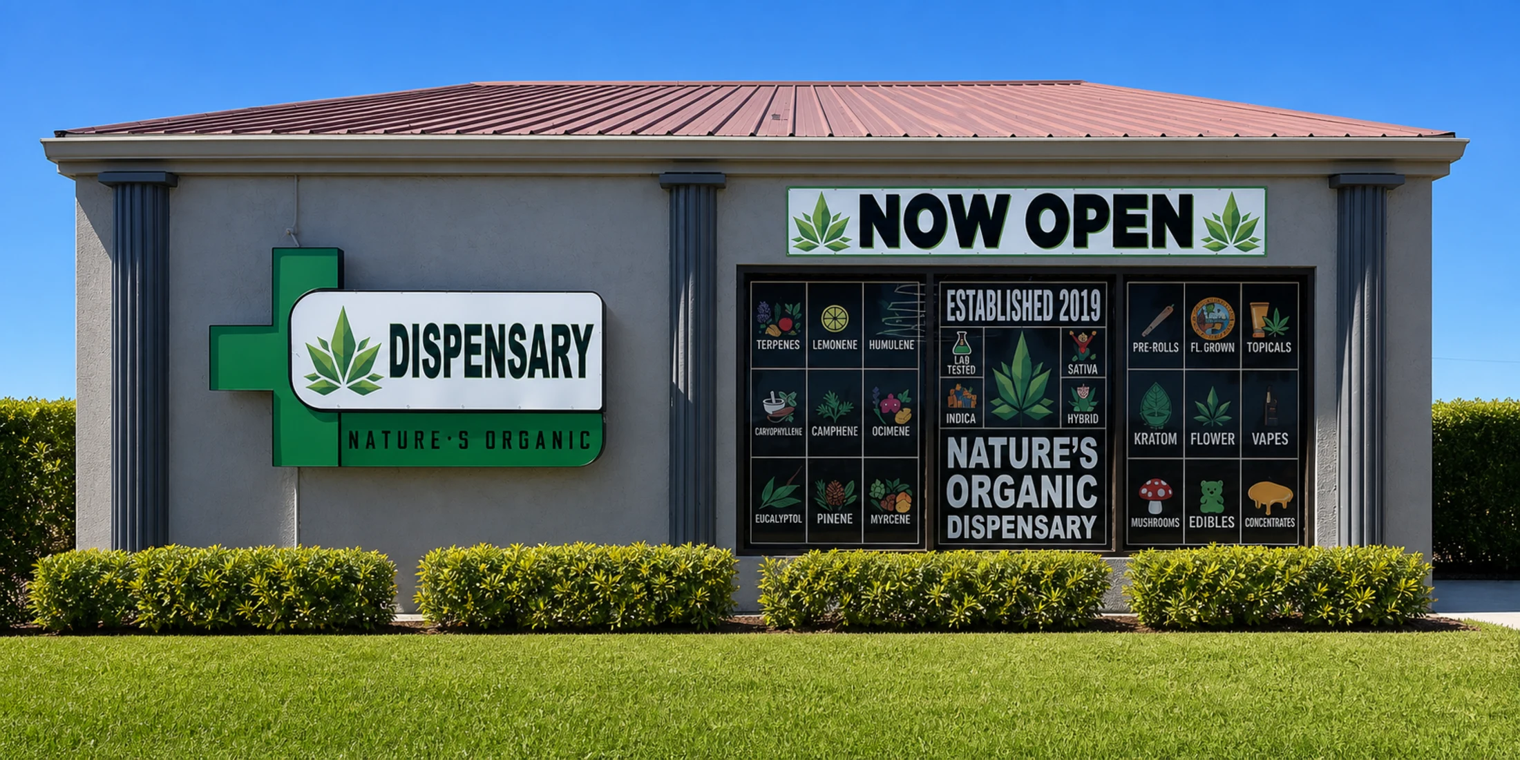 Nature's Organic Dispensary storefront in Cape Coral